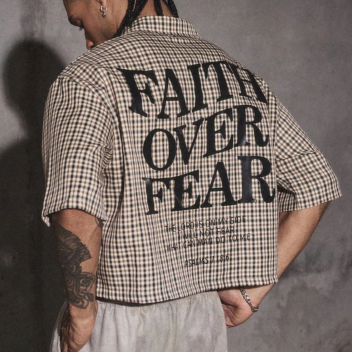 Fall Over Fear Gingham Shirt